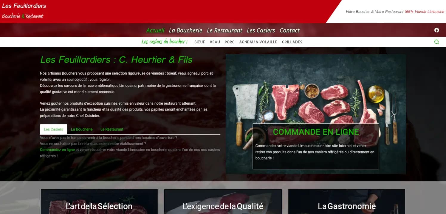 Les Feuillardiers realisation-site-web-creation-site-web-limoges-les-feuillardiers-boucherie-restaurant