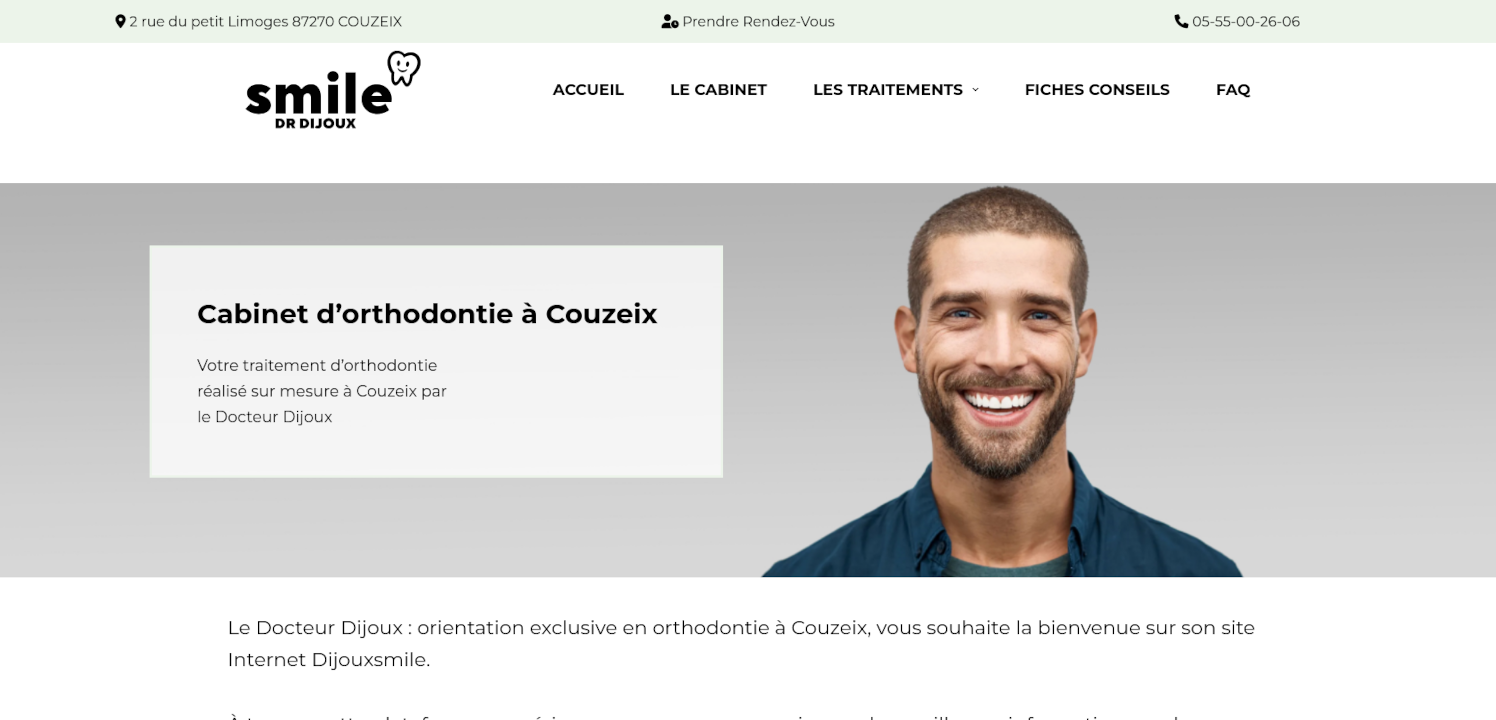 realisation-site-web-creation-de-site-internet-limoges-dijouxsmile-optimisez-votre-presence-en-ligne